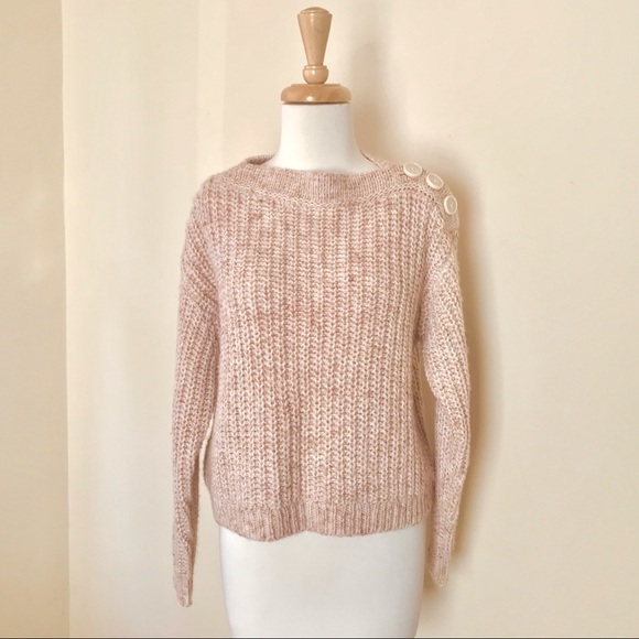 J. Crew Button Detail Chunky Knit Pullover Sweater - Picture 4 of 13